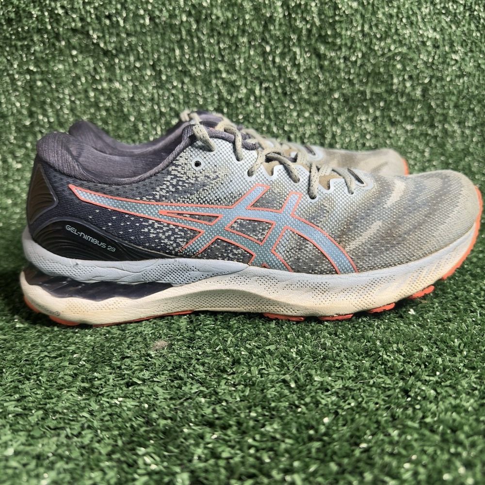 Asics Gel-Nimbus 23 Sneaker Womens Blue / Gray Running Shoes Size 9.5